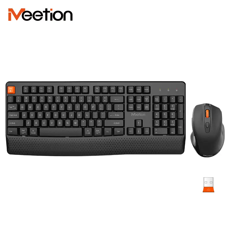 Meetion Wireless Ergonomic Keyboard Mouse Combo C4130B