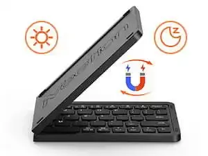 Meetion Black Foldable Keyboard and Mouse BTC001B 1