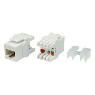 Premium-Line Cat.6 Unshielded Keystone Jack, Dual Type IDC 1