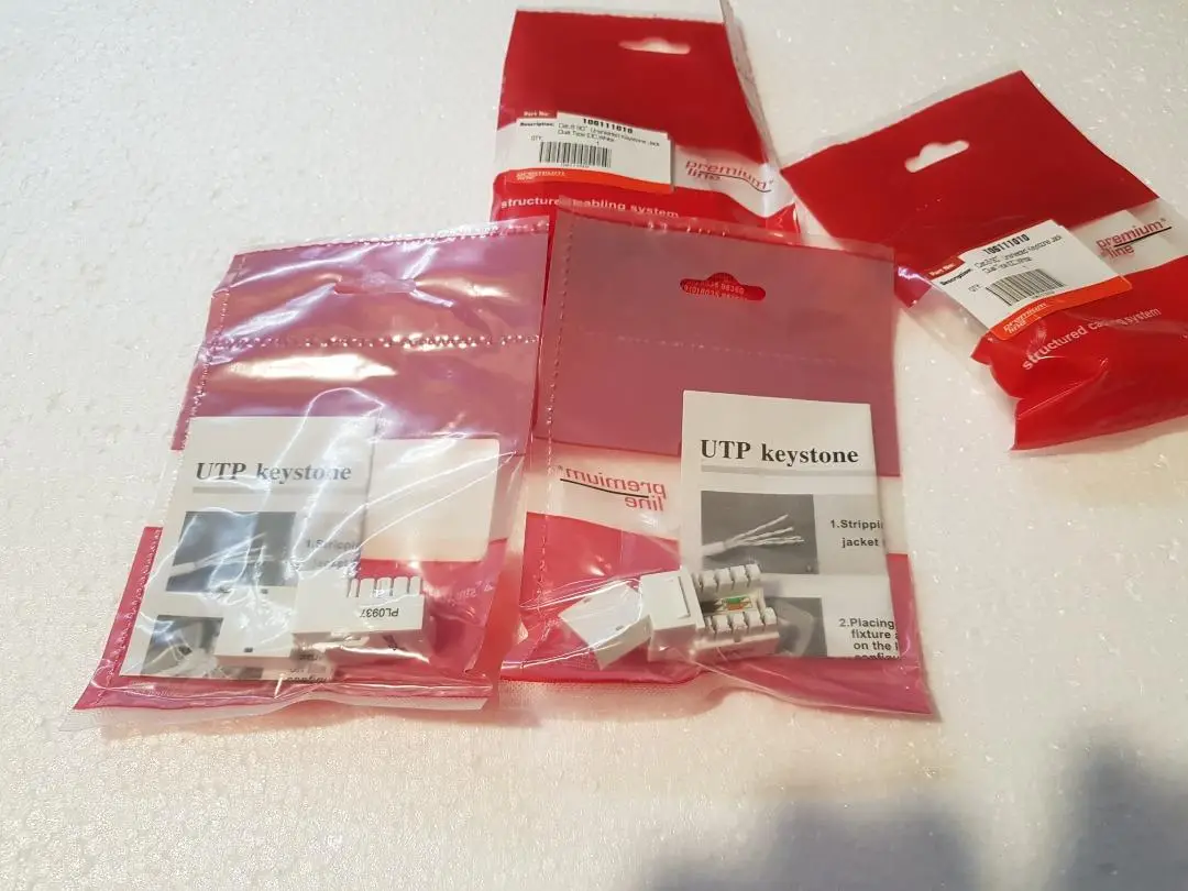 Premium-Line Cat.6 Unshielded Keystone Jack, Dual Type IDC 2