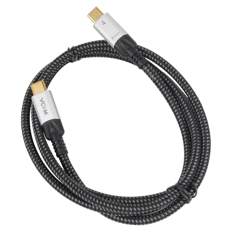 VCOM CU560-1.2 USB4 Type-C to Type-C Cable 1.2M 40Gbps 240Wc 1