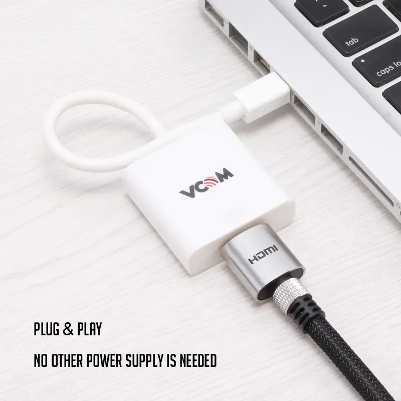 VCOM CG611-0.15 Mini DisplayPort Male to HDMI Female Adapter 15cm 3