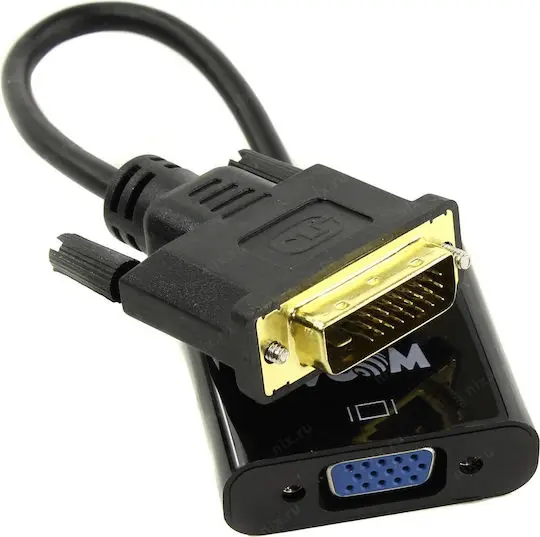 VCOM CG491-0.15 Active DVI-D 24+1 Male to VGA Female Adapter 15cm
