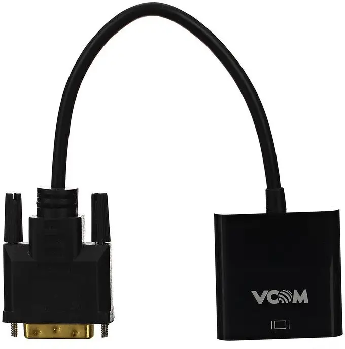 VCOM CG491-0.15 Active DVI-D 24+1 Male to VGA Female Adapter 15cm 1