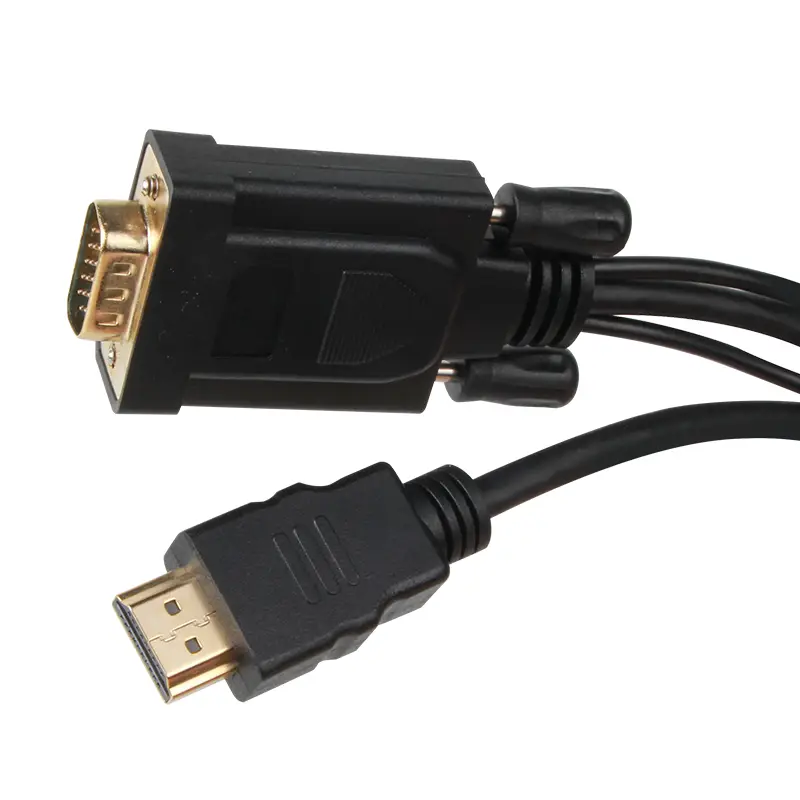 VCOM CG598A-1.8 HDMI Male to VGA Male Cable 1.8M with Audio & USB Power 1