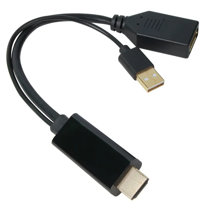 VCOM CG599A HDMI Male + USB to DisplayPort Female Adapter 4K@60Hz 4