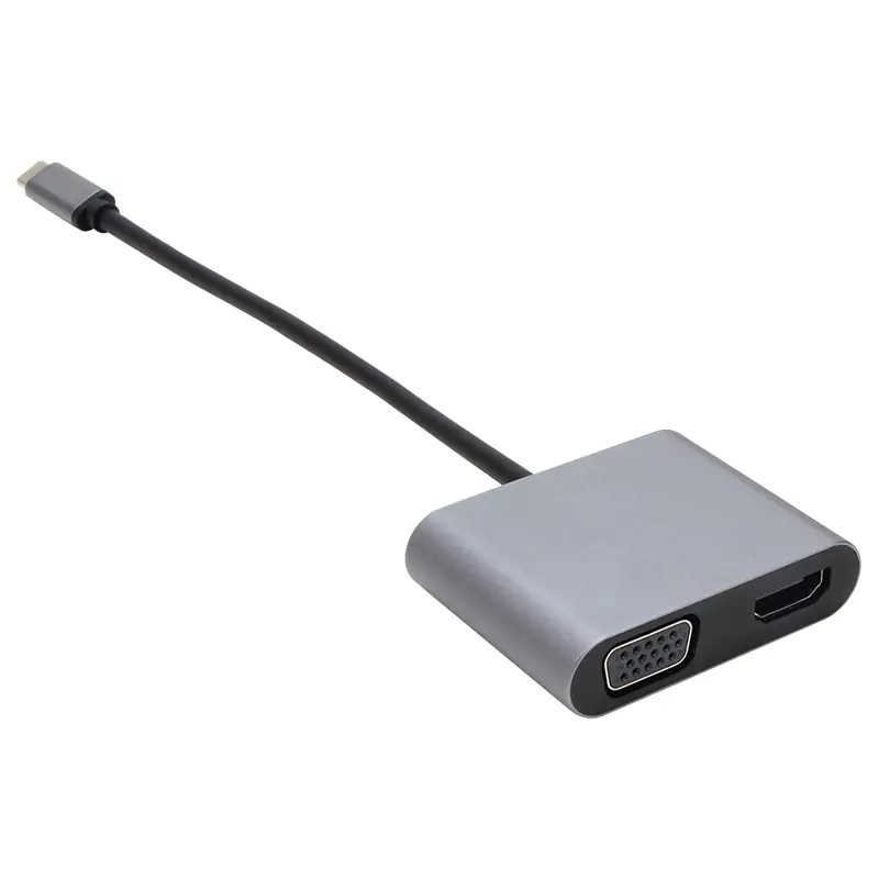 VCOM CU4512 5-in-1 USB-C Multiport Adapter with HDMI, VGA, USB 3.0, USB 2.0 & PD 100W 5