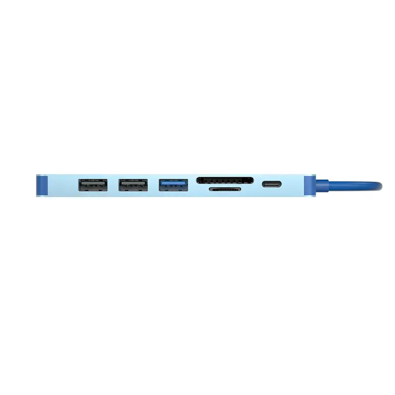 VCOM CUE18 7-in-1 USB-C Hub with 4K HDMI, USB 3.0, SD/TF Card Reader & 100W PD Charging 3