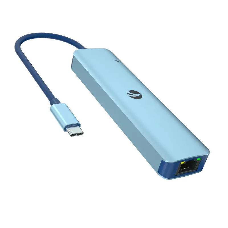 VCOM CUE55 6-in-1 USB-C Hub with 4K HDMI, Gigabit Ethernet, USB 3.0 & 100W PD Charging 1