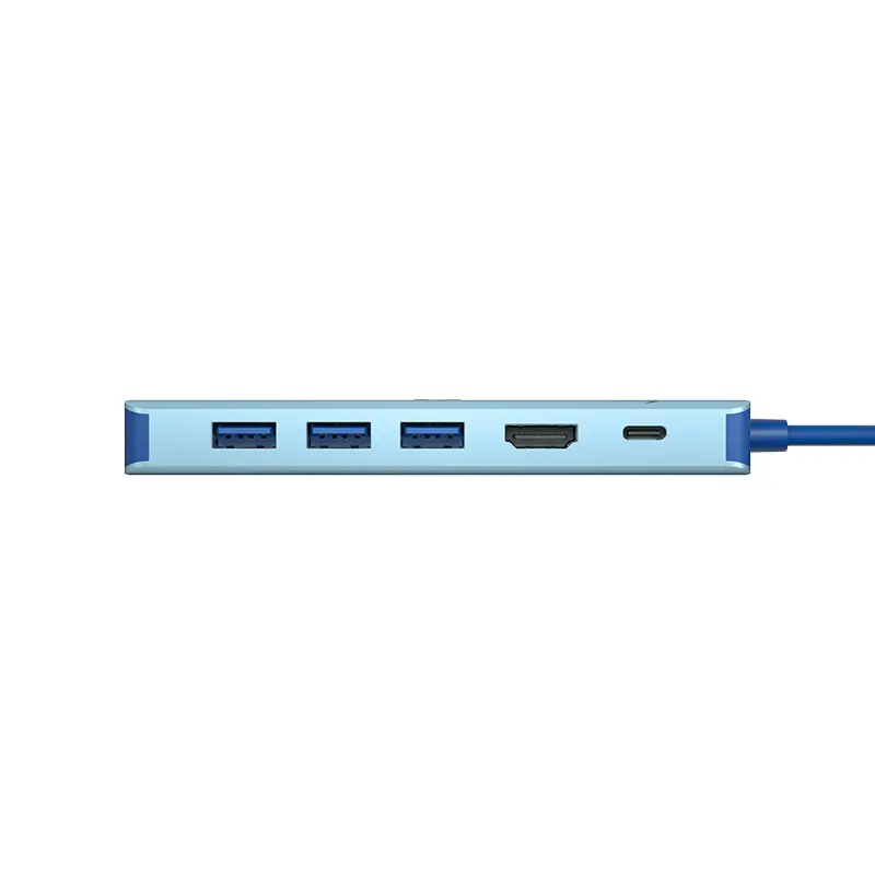 VCOM CUE55 6-in-1 USB-C Hub with 4K HDMI, Gigabit Ethernet, USB 3.0 & 100W PD Charging 3