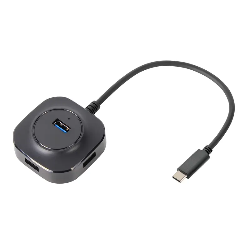 VCOM DH307C 4-Port USB 3.0 Type-C Hub with External Power Support