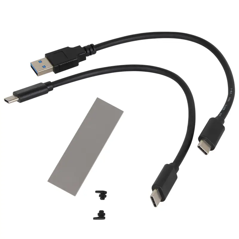 VCOM CU850SN M.2 NVMe & SATA SSD Enclosure USB 3.2 Gen2 Type-C 10Gbps Tool-Free External Case 1