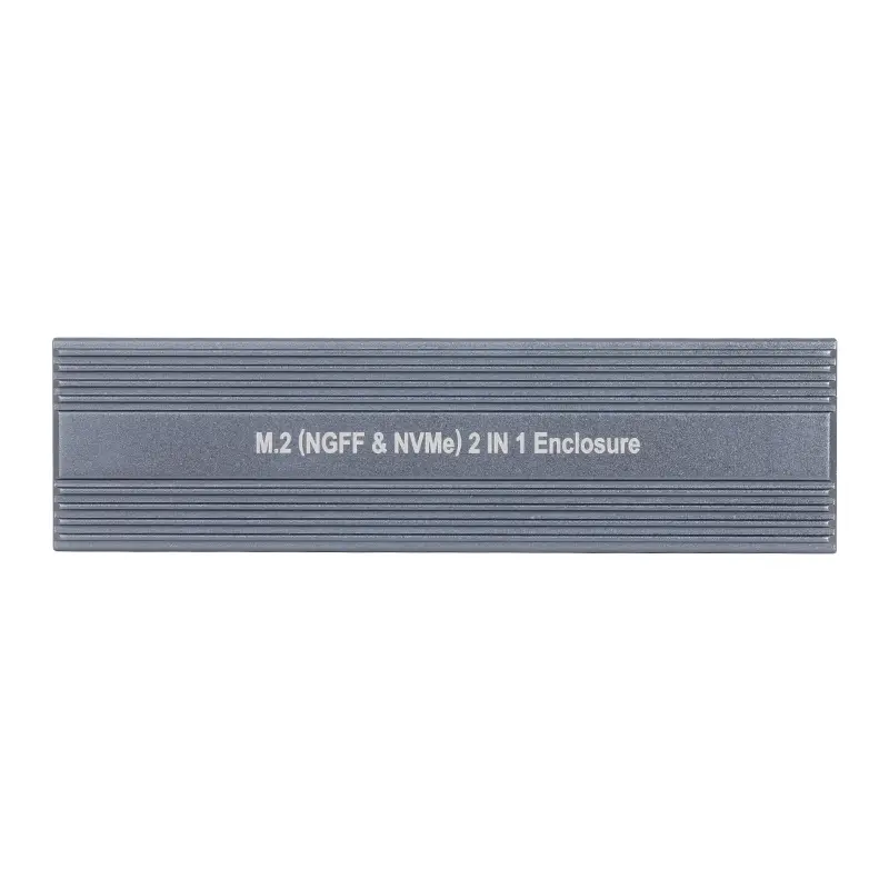 VCOM CU850SN M.2 NVMe & SATA SSD Enclosure USB 3.2 Gen2 Type-C 10Gbps Tool-Free External Case 7