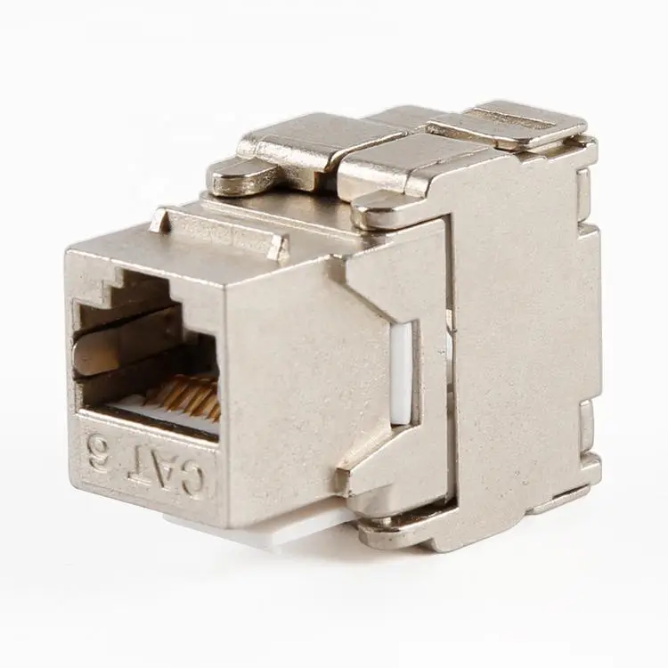 VCOM D1613 Cat6 FTP RJ45 Keystone Jack Toolless Type 25×45
