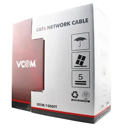 NC614-305 UTP Cat6 Network Cable, 4 Pair, 0.57mm CCA Conductor, 305m Box 2