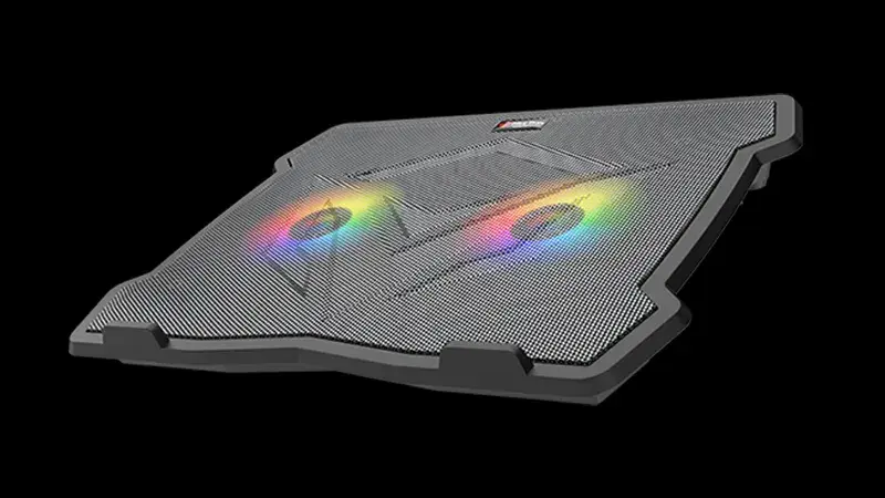 Meetion CP2020 Gaming Laptop Cooling Pad with Dual Silent Fans LED Backlight for 9–14 Inch Laptops
