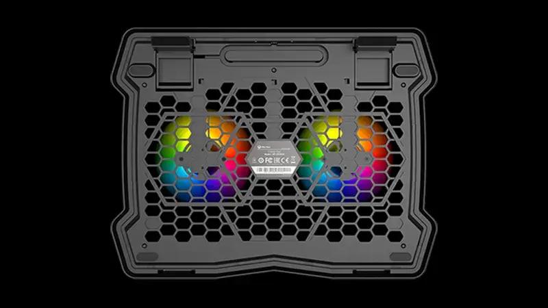 Meetion CP2020 Gaming Laptop Cooling Pad with Dual Silent Fans LED Backlight for 9–14 Inch Laptops 2