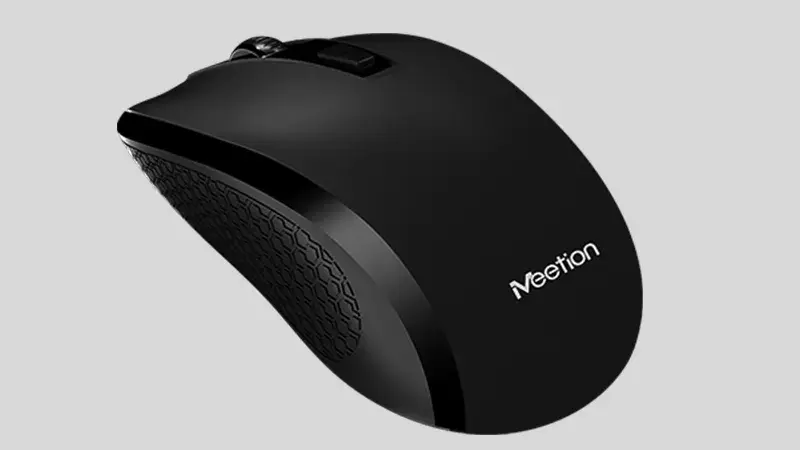 Meetion R560 Black 2.4GHz Wireless Optical Mouse 1600 DPI USB Nano Receiver
