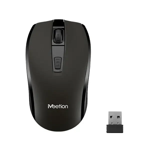 Meetion R560 Black 2.4GHz Wireless Optical Mouse 1600 DPI USB Nano Receiver 2