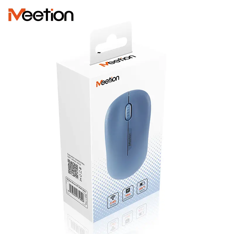 MEETION R545 Wireless Gaming Mouse (Blue & White) 3
