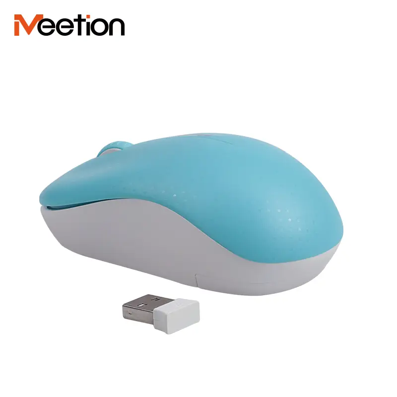 MEETION R545 Wireless Gaming Mouse (Cyan & White)