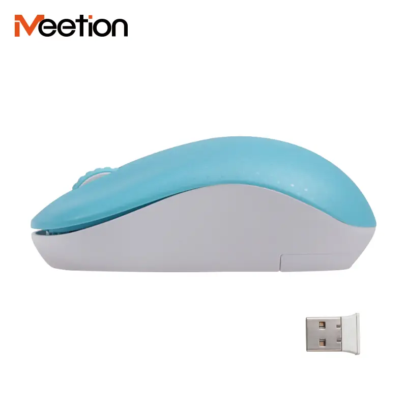 MEETION R545 Wireless Gaming Mouse (Cyan & White) 2