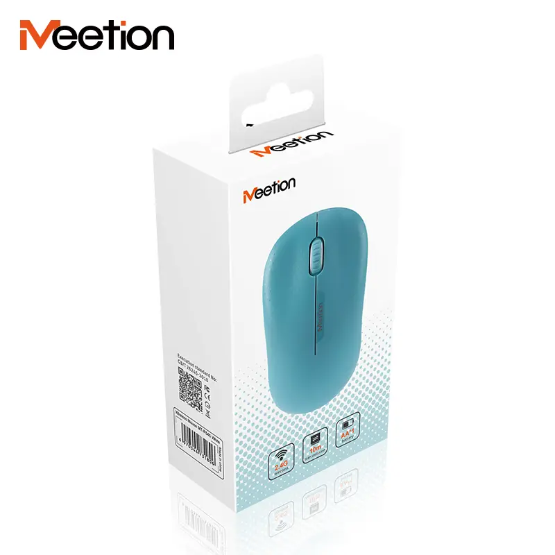 MEETION R545 Wireless Gaming Mouse (Cyan & White) 3