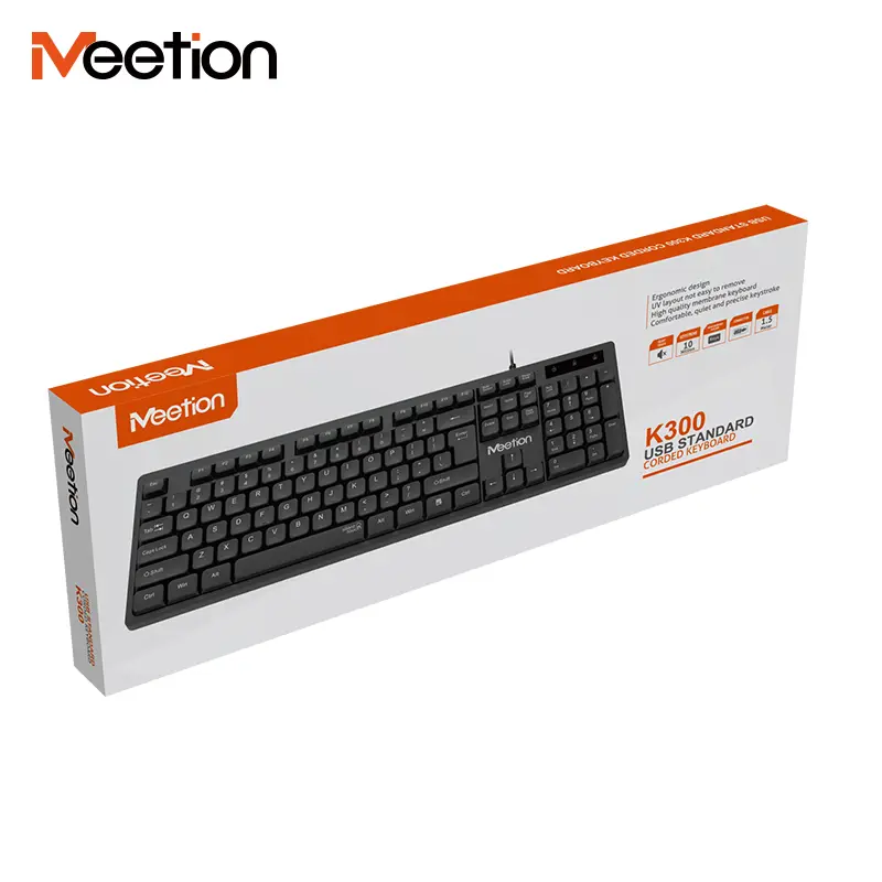 Meetion K300 Black USB Wired Keyboard 4