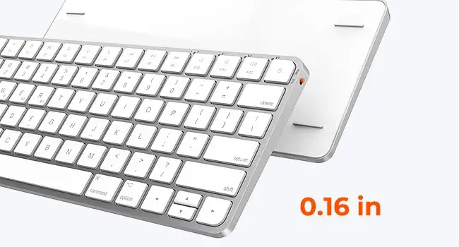 Meetion C210WM Silver Wireless Keyboard & Mouse Combo 2