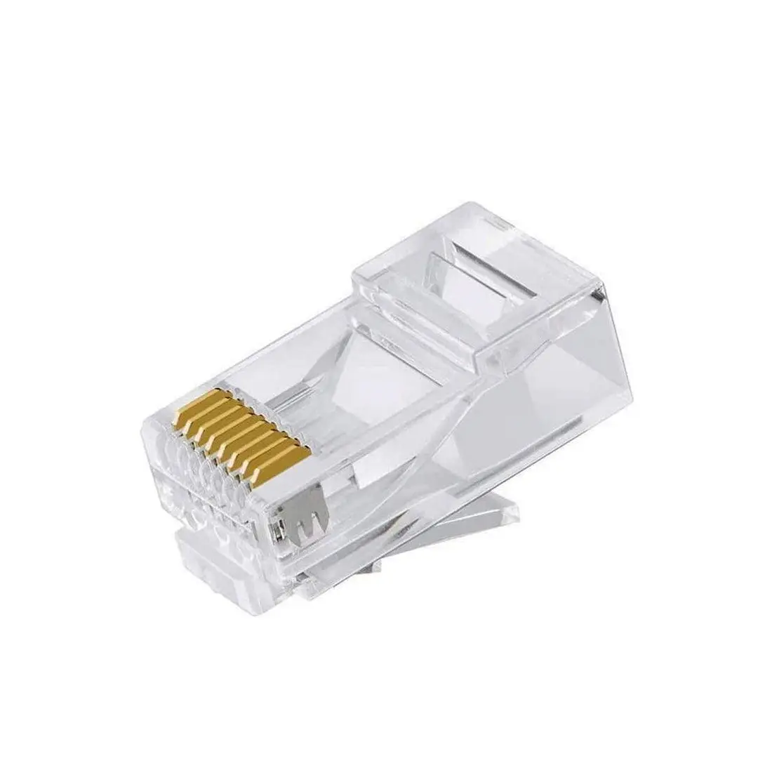RJ45 8P8C Cat6 UTP Modular Plug, 3μ Gold Plated – VCOM NM006