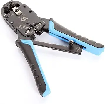 D1903 Professional Network Crimping Tool, RJ45/RJ12/RJ11 8P+6P Modular Plug Crimper – VCOM