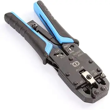 D1903 Professional Network Crimping Tool, RJ45/RJ12/RJ11 8P+6P Modular Plug Crimper – VCOM 2