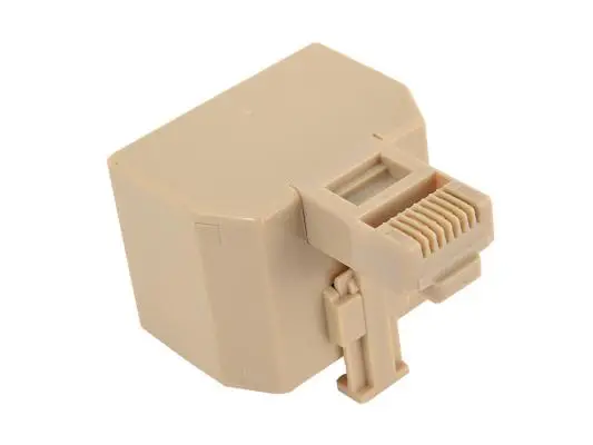 VCOM CT253 RJ45 1 Male to 2 Female LAN Splitter Adapter Cat5e 1