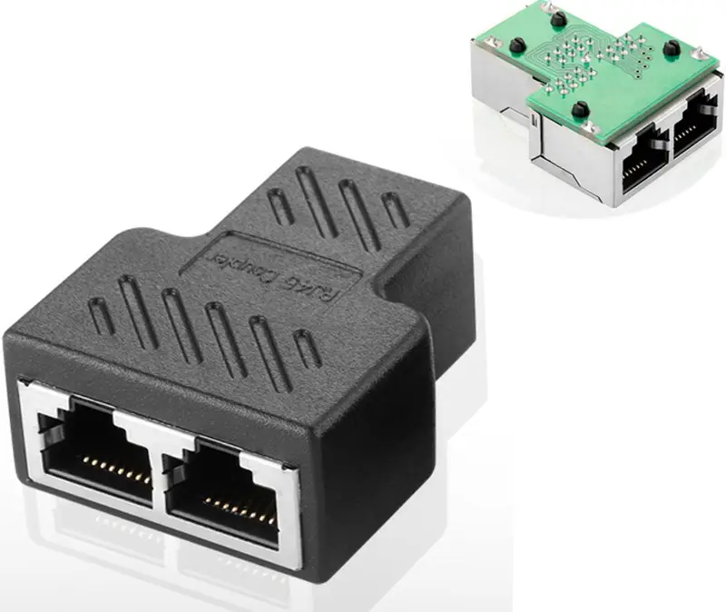 VCOM CT252S RJ45 Male to Female FTP Cat5e Shielded Extension Adapter
