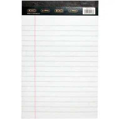 ROCO RQ-23013 Standard Writing Pad A5 White 40 Sheets