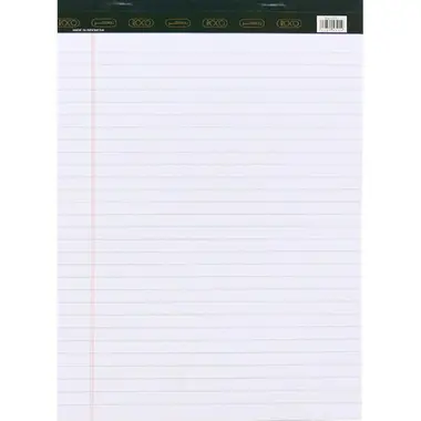 ROCO RQ-23011 Standard Writing Pad A4 Lined White 40 Sheets