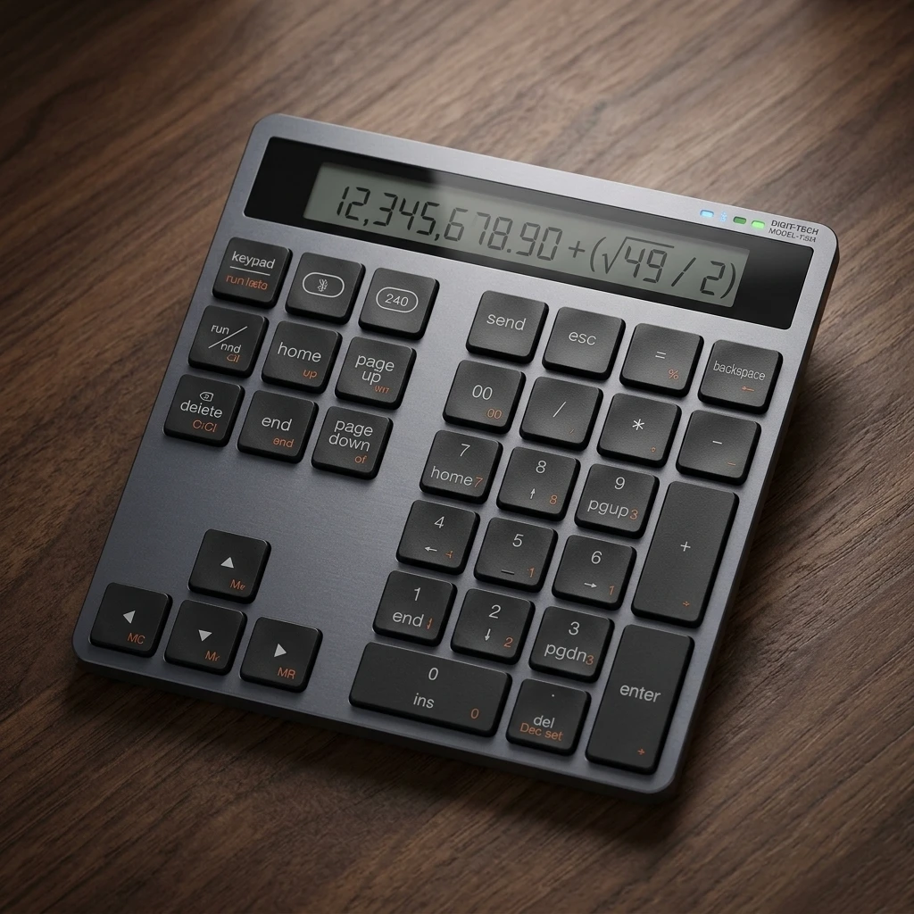 VCOM DK-513 Calculator, Space Gray – Office & Business Use